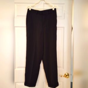 Henry Grethel, Men's  30 x 32, Studio of New York, Black Cuffed Dress Pants